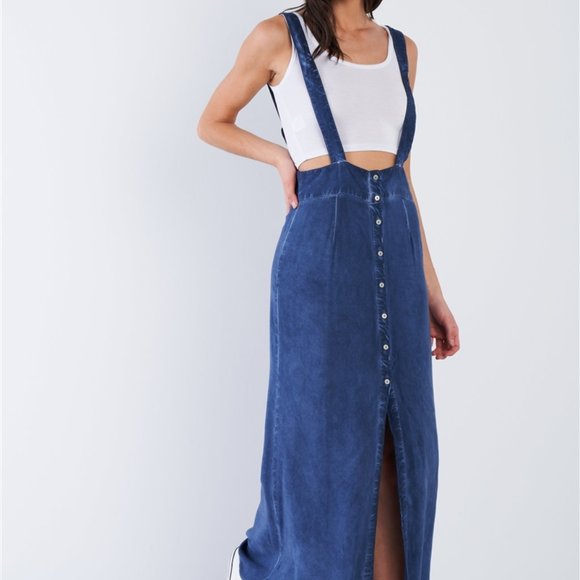 Acid Washed Maxi Skirt - Picture 4 of 5